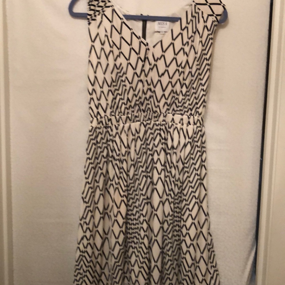 Misa Los Angeles black and white dress